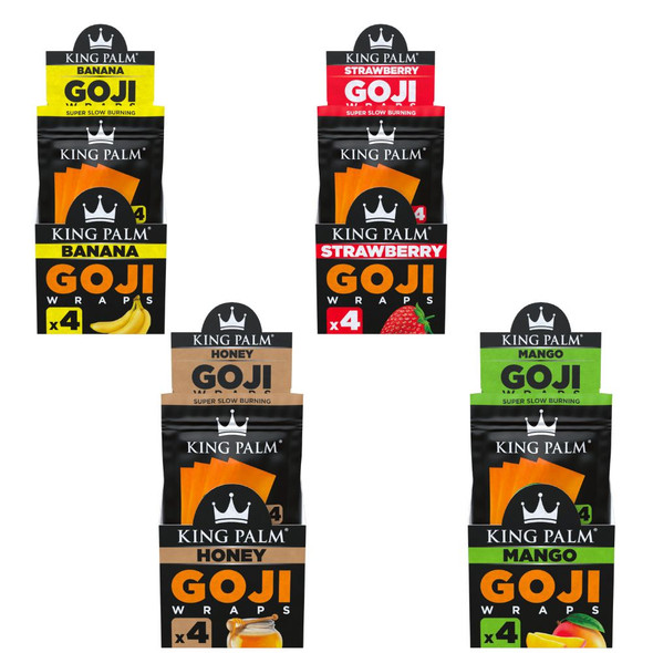 KING PALM - GOJI BERRY WRAPS 4 PACK - 15CT