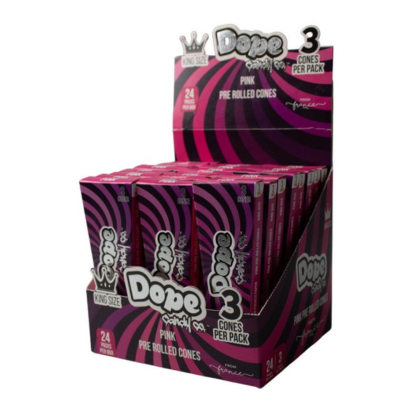 DOPE - PINK  PRE-ROLLED CONES - 24 PACKS