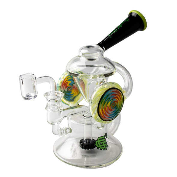 8" External Return Recycler with Dual Wig Wag Disks