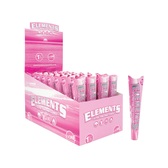 ELEMENTS PINK 1 1/4 CONES - 6 PACK - 32 PER BOX