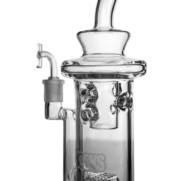 9" CROOKS BENT NECK DOUBLE PERC STRAIGHT TUBE RIG