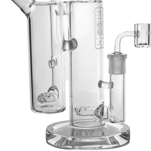 10" CROOKS DOUBLE CHAMBER-WAFFLE PERC STRAIGHT TUBE RIG