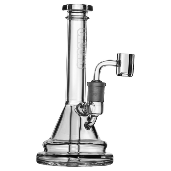 7.5" CROOKS FIXED FISSION PERC STEM MINI BEAKER RIG