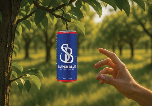 SUPER BLUE ENERGY DRINK 8.4 FL OZ | CASE OF 24