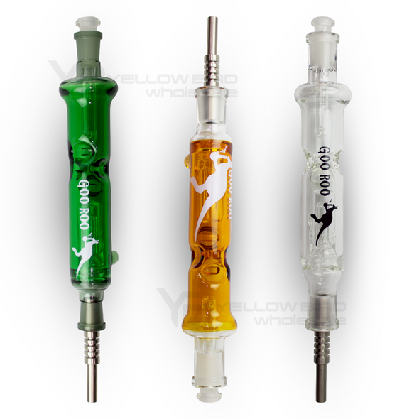 GOO ROO DESIGNS - 9" BUBBLER NECTAR COLLECTOR GOO ROO DESIGNS - 9" BUBBLER NECTAR COLLECTOR
