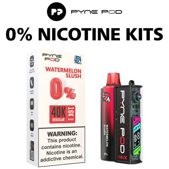 PYNE POD - CLICK 40K KIT DISPOSABLE 0% NICOTINE - 5PC