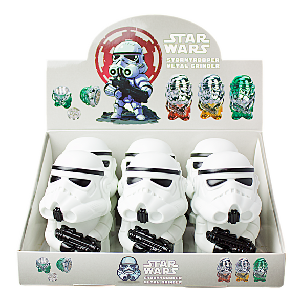 38MM - STORMTROOPER 3-PIECE GRINDER - 6PC DISPLAY