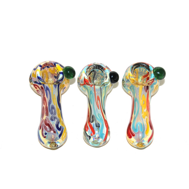 5" SUPER COLOR SPLASH-HAND PIPE - 2 Pack.