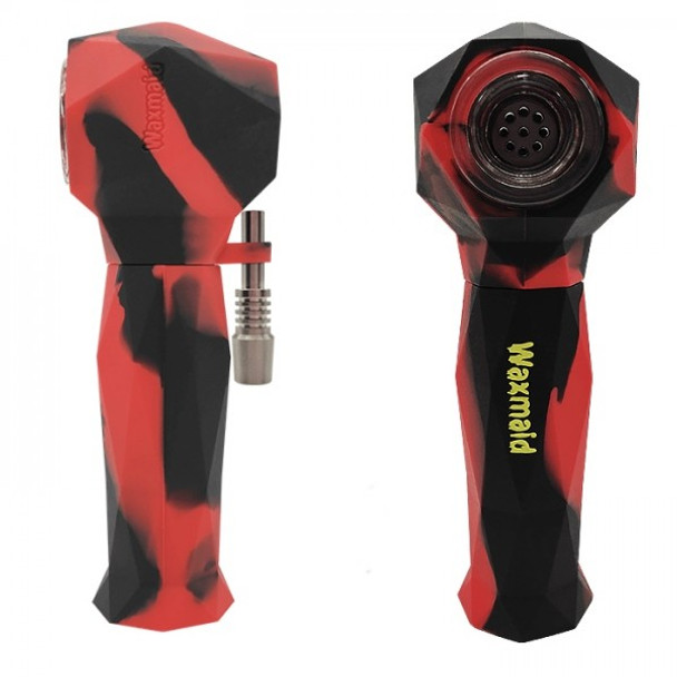 Waxmaid 2-IN-1 Silicone Hand Pipe & Nectar Collector.