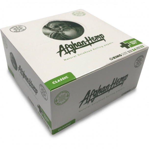 Afghan Hemp Classic  Rolling Paper KING SIZE + Tips