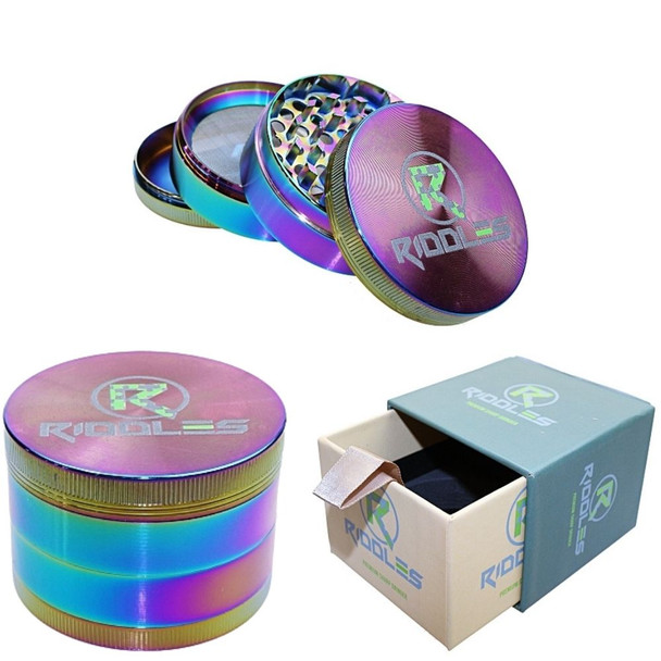 Riddles 55 mm OG Razor Sharp Blades 4-Piece Herb Grinder