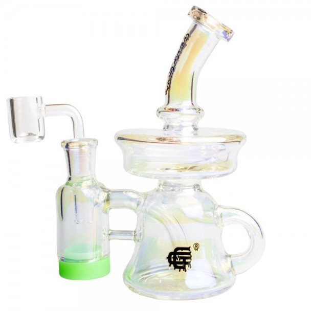 6.5"-5ml UFO IRIDECENT TRANSLUCENT RECYCLER