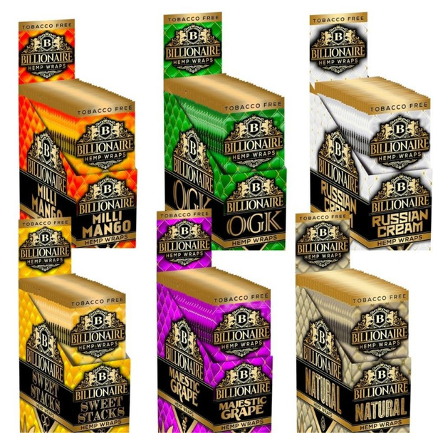 Billionaire Hemp Wraps 2ct/25pk