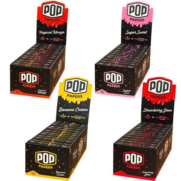 POP PAPERS - 1 1/4" SIZE PAPERS W/ TERPENE TIPS