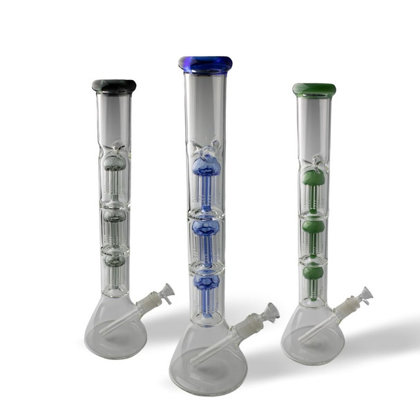 5mm – 18” Triple Tree Perc Classic Beaker W/ Ice Pinch.