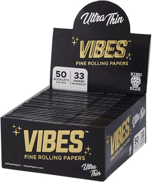VIBES ULTRA THIN - KING SIZE SLIM 33 PACK / 50CT DISPLAY
