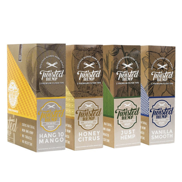 Twisted Hemp Blends Premium Wraps - 15 ct