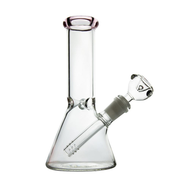 5mm- 8" Colored Rim Beaker Base w/ Ice Pinch