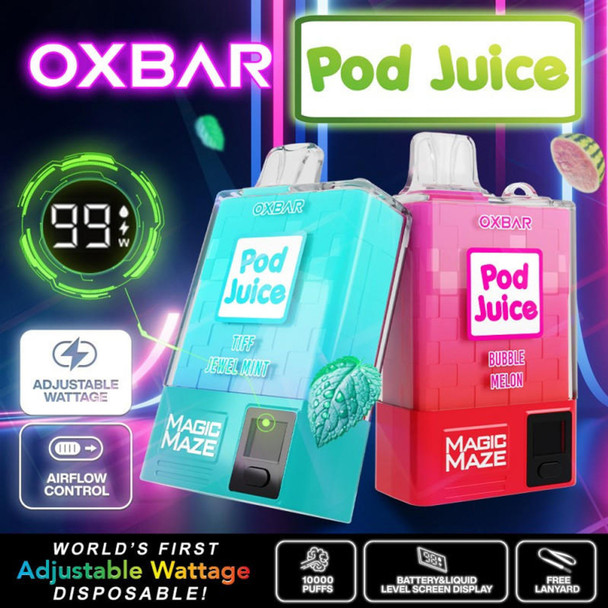 POD JUICE X OXBAR MAGIC MAZE PRO 10000 PUFFS 5PCS DISPLAY