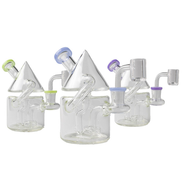 5.5" HINT OF COLOR INLINE CONE RECYCLER
