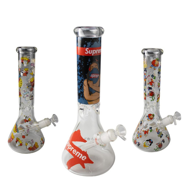 7mm - 13" Themed Beaker Base W/ Ice Pinch - bundle