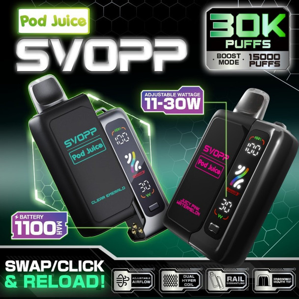 Pod Juice SVOPP 30K Disposable Flavor Pod 5% - Display Box of 5