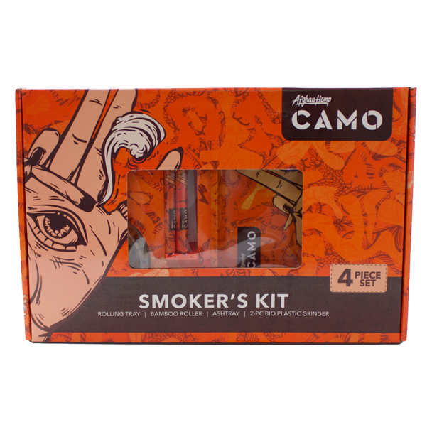 AFGHAN HEMP CAMO - SMOKER'S KIT 4 PIECE SET - 1PC