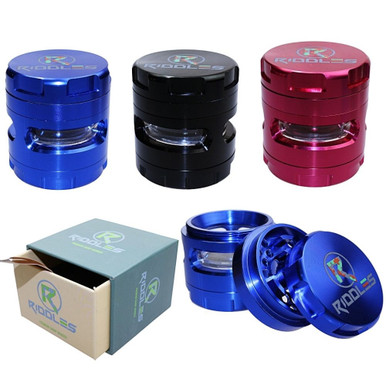 Riddles 61 mmOG Razor Sharp Blades 4-Piece Herb Grinder-JC9012