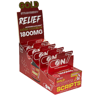 ON7 - RELIEF GOLD EXTRA STRENGTH 1800MG - 30CT BOTTLE 60MG TABLETS ...