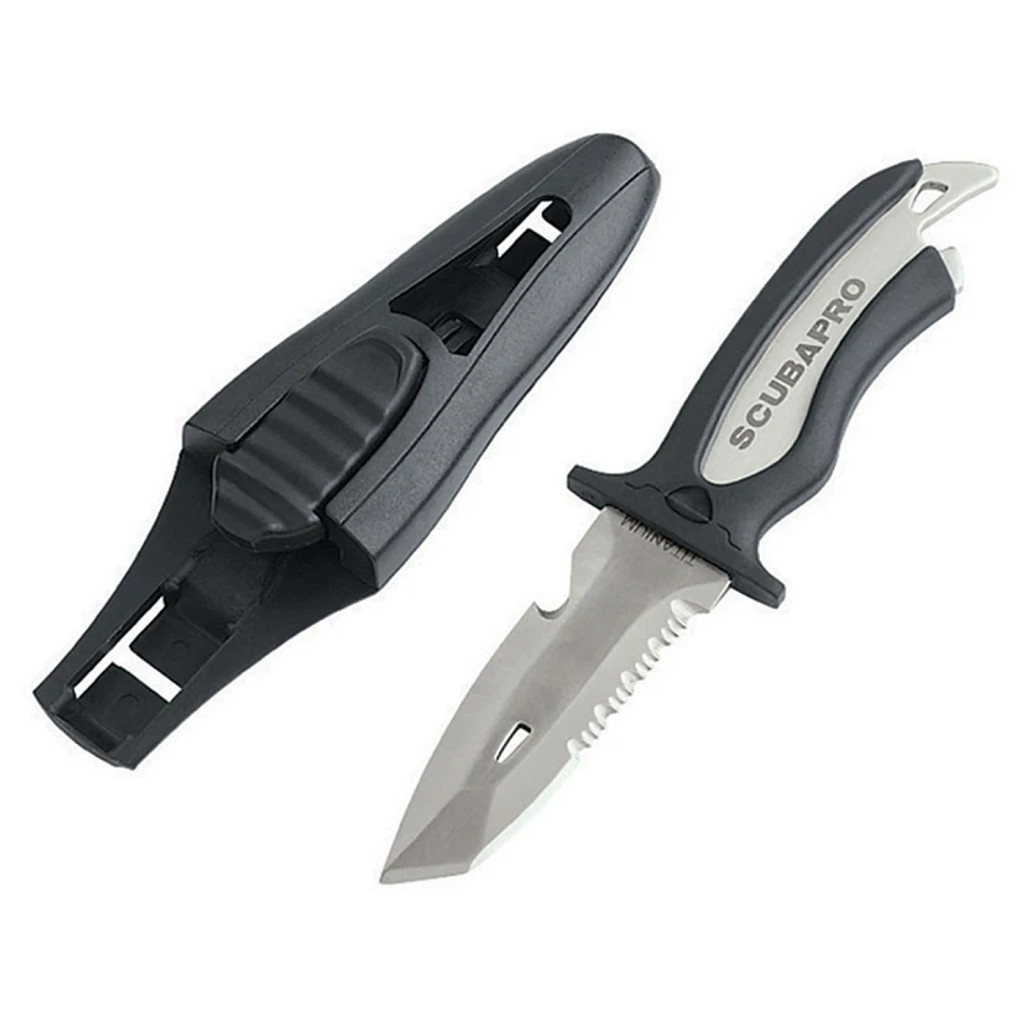 ScubaPro Mako Titanium Dive Knife, 3.5" Blade