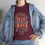 Matthew 7:7 Graphic T-Shirt