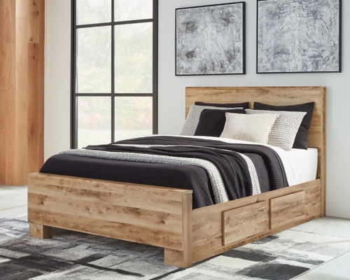 Hyanna Twin Panel Bed with 2 Side Storage, Dresser and Mirror (B1050B30)