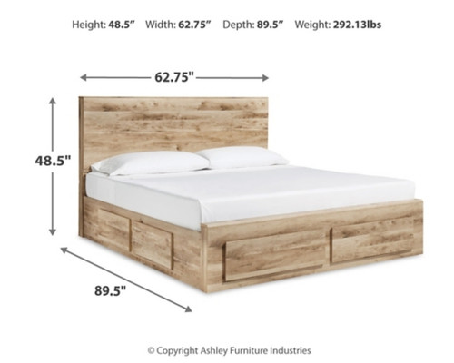 Hyanna Queen Storage Bed, Dresser and Nightstand (B1050B49)