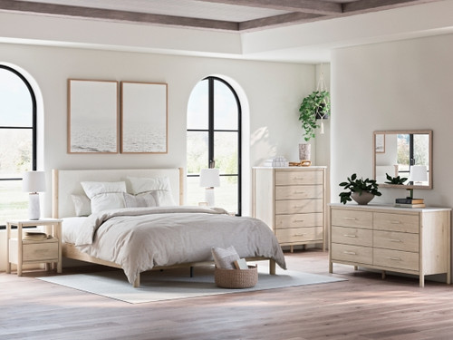 Cadmori King Upholstered Panel Bed (B2615B7)