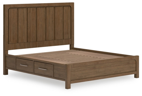 Cabalynn California King Panel Bed with Storage, Dresser and Mirror (B974B13)