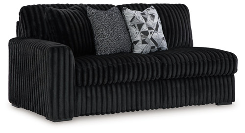 Midnight-Madness 3-Piece Sectional, Chaise and Oversized Accent Ottoman (98103U1)