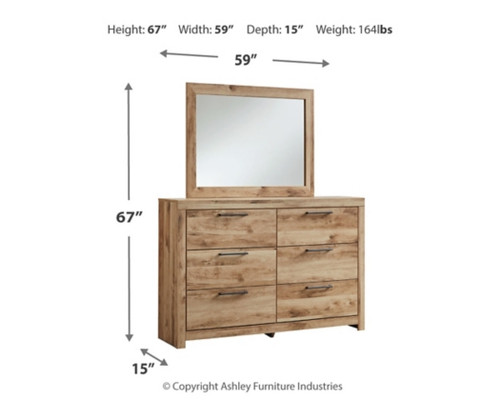Hyanna Dresser and Mirror (B1050B1)