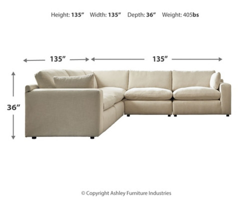 Elyza 5-Piece Sectional (10006S5)