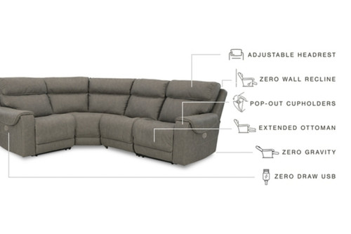 Starbot 4-Piece Power Reclining Sectional (23501S6)