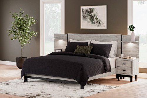 Vessalli King Panel Bed with Extensions (B1036B8)