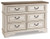Realyn Full Upholstered Panel Bed with Dresser (B743B34)