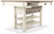 Bolanburg Counter Height Dining Table, 4 Stools, Bench and 2 Display Cabinets (D647D29)