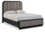 Rowanbeck Queen Upholstered Panel Bed, Dresser and Mirror (B821B3)