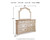 Realyn Queen Upholstered Panel Bed, Dresser and Mirror (B743B3)