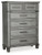 Russelyn Queen Panel Storage Bed, Dresser, Mirror, Chest and 2 Nightstands (B772B14)