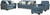 Cashton Sofa, Loveseat, Chair and Ottoman (40605U3)