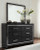 Kaydell King Upholstered Panel Storage Bed, Dresser and Mirror (B1420B63)
