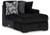 Midnight-Madness 2-Piece Sectional and Oversized Chaise (98103U5)