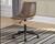 Office - Brown - Home Office Swivel Desk Chair