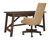 Baldridge - Light Brown - Uph Swivel Desk Chair